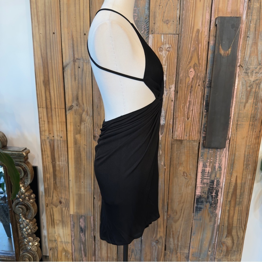 NWT RtA Jersey Twist Front Dress in Black Sz Small - Picture 10 of 12